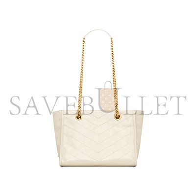 YSL NIKI SMALL SHOPPING IN VINTAGE LEATHER 8726800EN079207 (25*19*10cm)